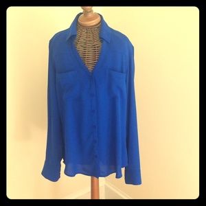 Express blue button down - work shirt